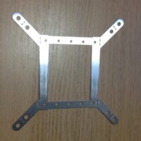 The basic bracket - 1mm brushed stainless steel