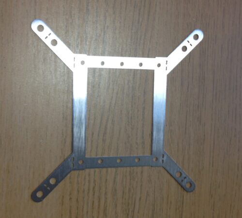 The basic bracket - 1mm brushed stainless steel